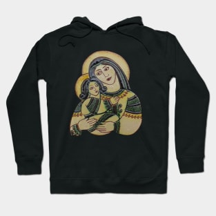 God mother with Jesus christmas decor Hoodie